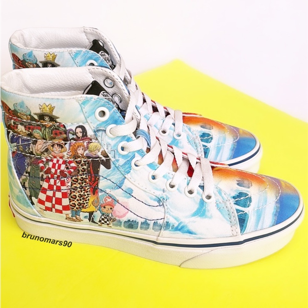 •HP• Vans x One Piece Sk8-Hi Punk Hazard Skate Sneakers - Picture 3 of 16